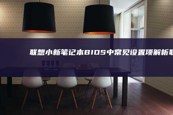 联想小新笔记本BIOS中常见设置项解析 (联想小新笔记本开不了机怎么办 屏幕黑屏)