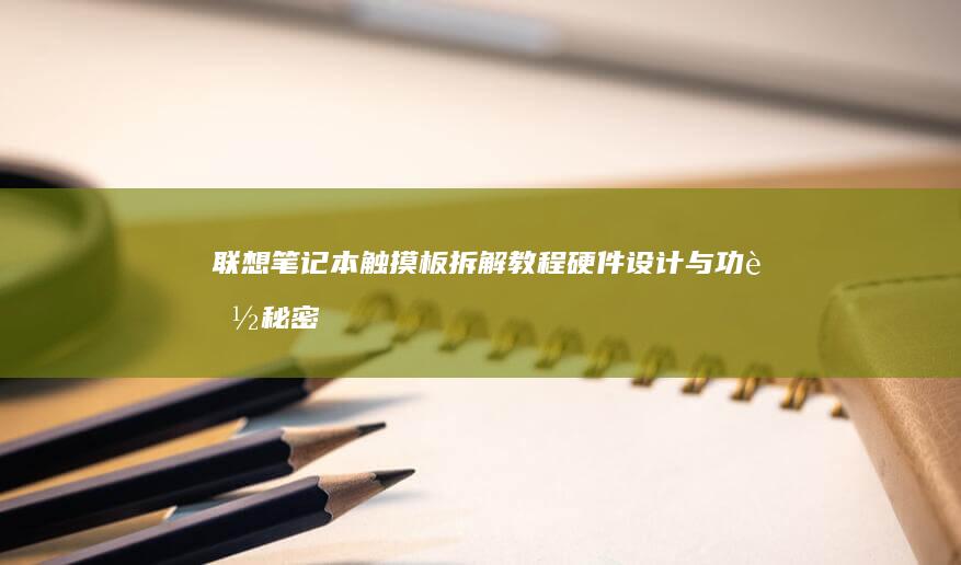 联想笔记本触摸板拆解教程：硬件设计与功能秘密揭晓 (联想笔记本触摸板怎么关闭和开启)