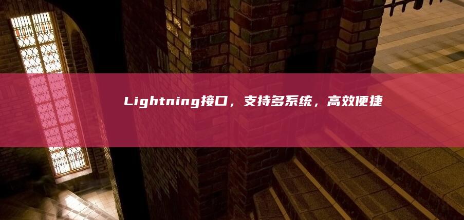 Lightning接口，支持多系统，高效便捷，只为你的需求 (lightning)