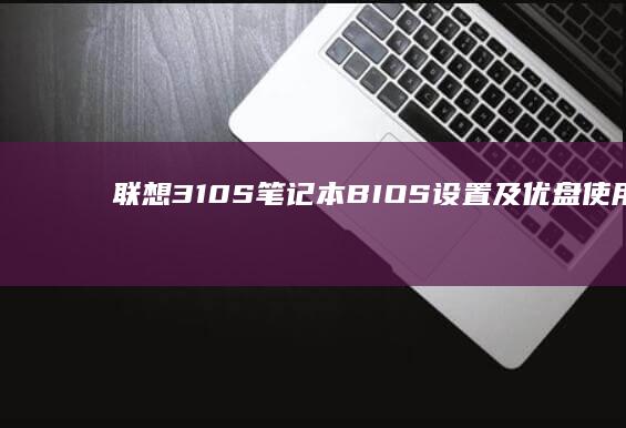 联想310S笔记本BIOS设置及优盘使用方法指南 (联想310s笔记本)