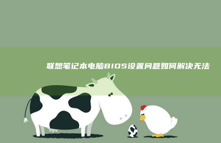 笔记本电脑BIOS设置问题如何无法