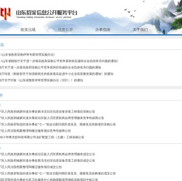山东招采信息公开服务平台