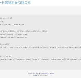 天津一只黑猫科技有限公司
