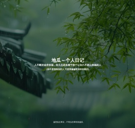 地瓜个人日记