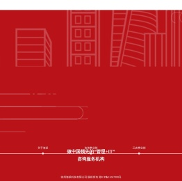 为客户提供“管理+IT”咨询服务