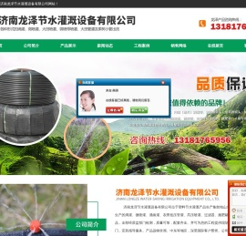 济南龙泽节水灌溉设备有限公司,滴灌,喷灌,地插微喷,滴灌带,水管水带,PE管材,PVC管材,施肥器,过滤器,出水口,节水设备,节水管材管件