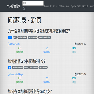 问题列表