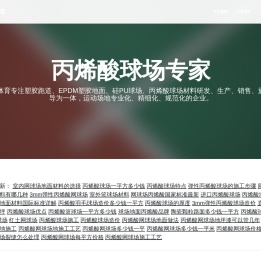 丙烯酸球场