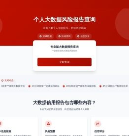 网信大数据风险报告查询