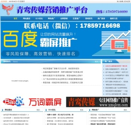 青鸾传媒,全网营销,网络推广,百度推广,软文推广,网络营销,网站建设,SEO优化