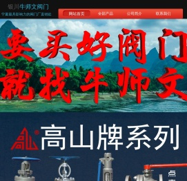 银川牛师文阀门网站首页
