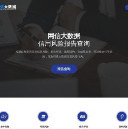 网信大数据信用报告查询