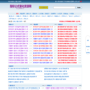 指标公式量化资源分享网