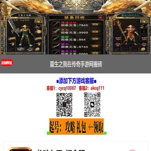 重生之我在传奇手游网搬砖