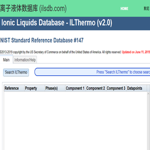离子液体数据库（ilsdb.com）