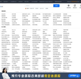 用户搜索保险关键词汇总表