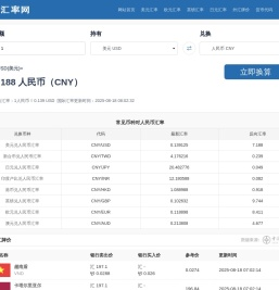 美元兑人民币汇率