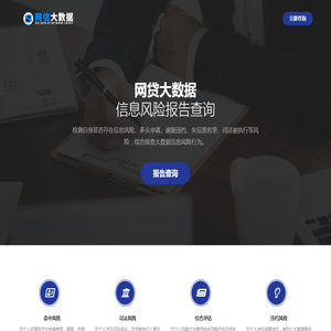 网贷大数据信息报告查询
