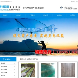 海安维诗网业生产厂家渔网专卖鱼网价格厂家批发