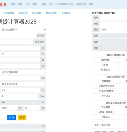 房贷计算器2022