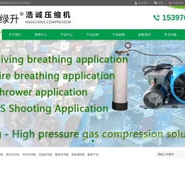 浩诚高压空压机呼吸器充气泵无油空压机生产厂家