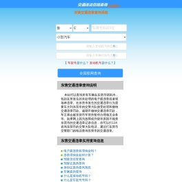（手机版）东营交通违章查询